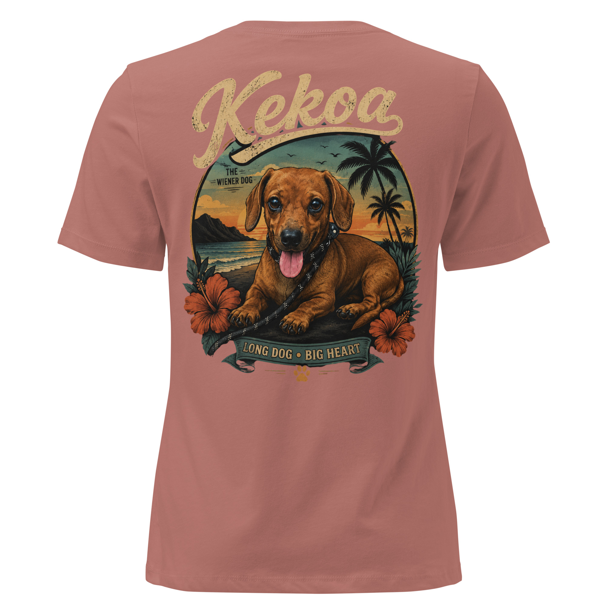 Women’s Kekoa the Wiener Dog Relaxed T-Shirt | Soft Cotton Tee - Image 12
