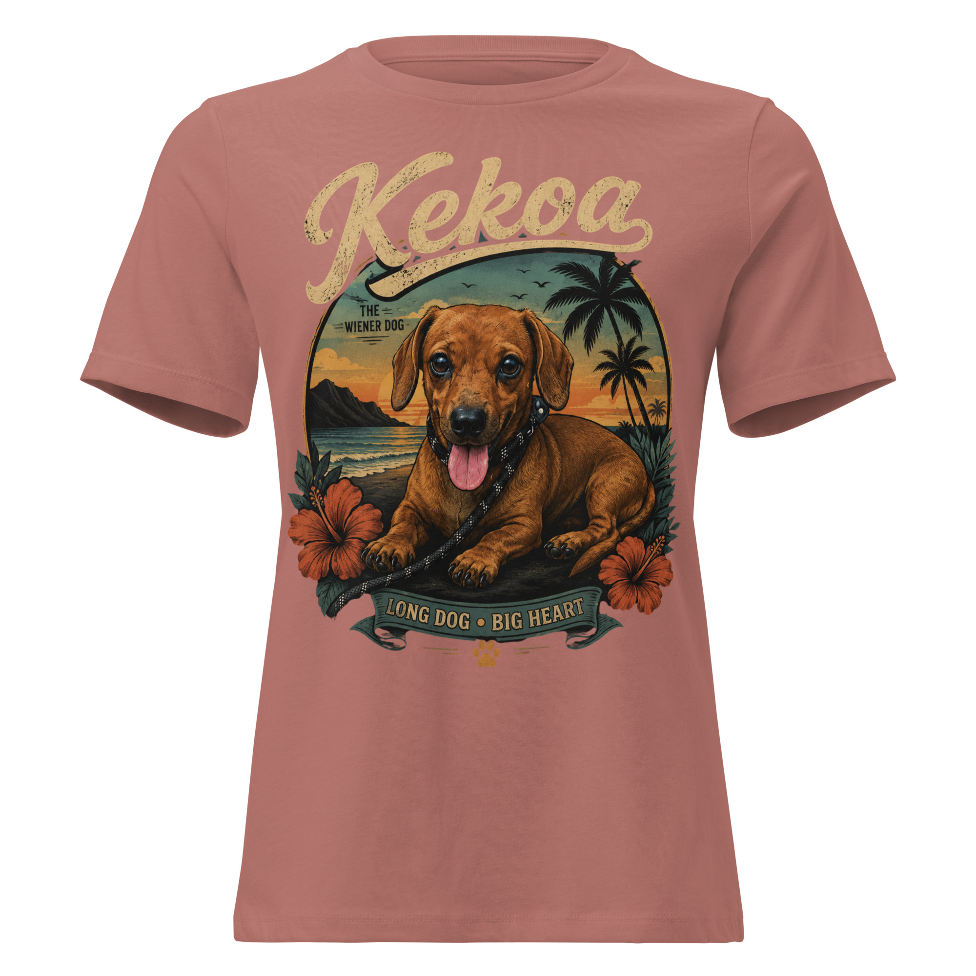 Women’s Kekoa the Wiener Dog Relaxed T-Shirt | Soft Cotton Tee - Image 6