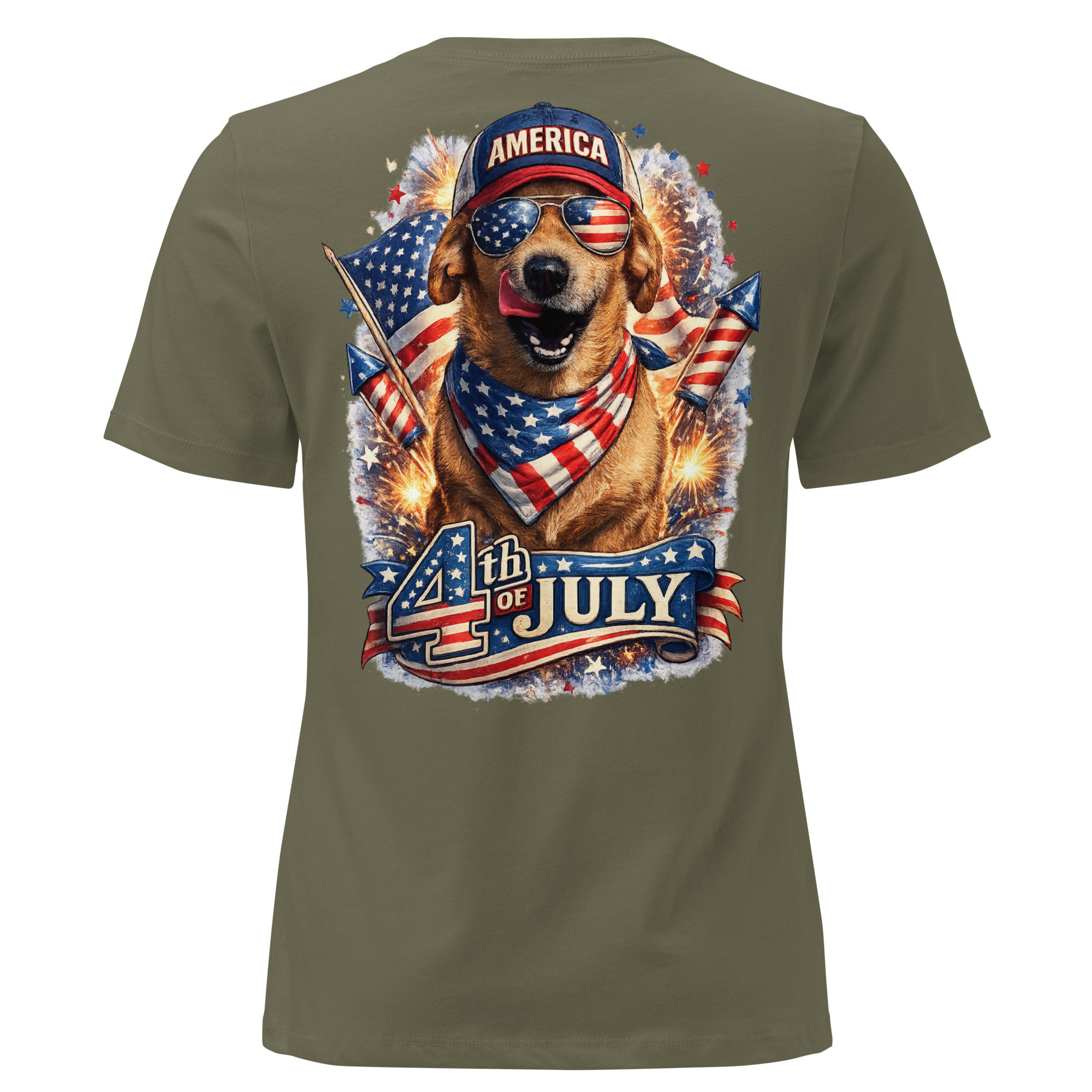 Women's 4th of July Relaxed T-Shirt ft Makoa the Wiener Dog - Image 10