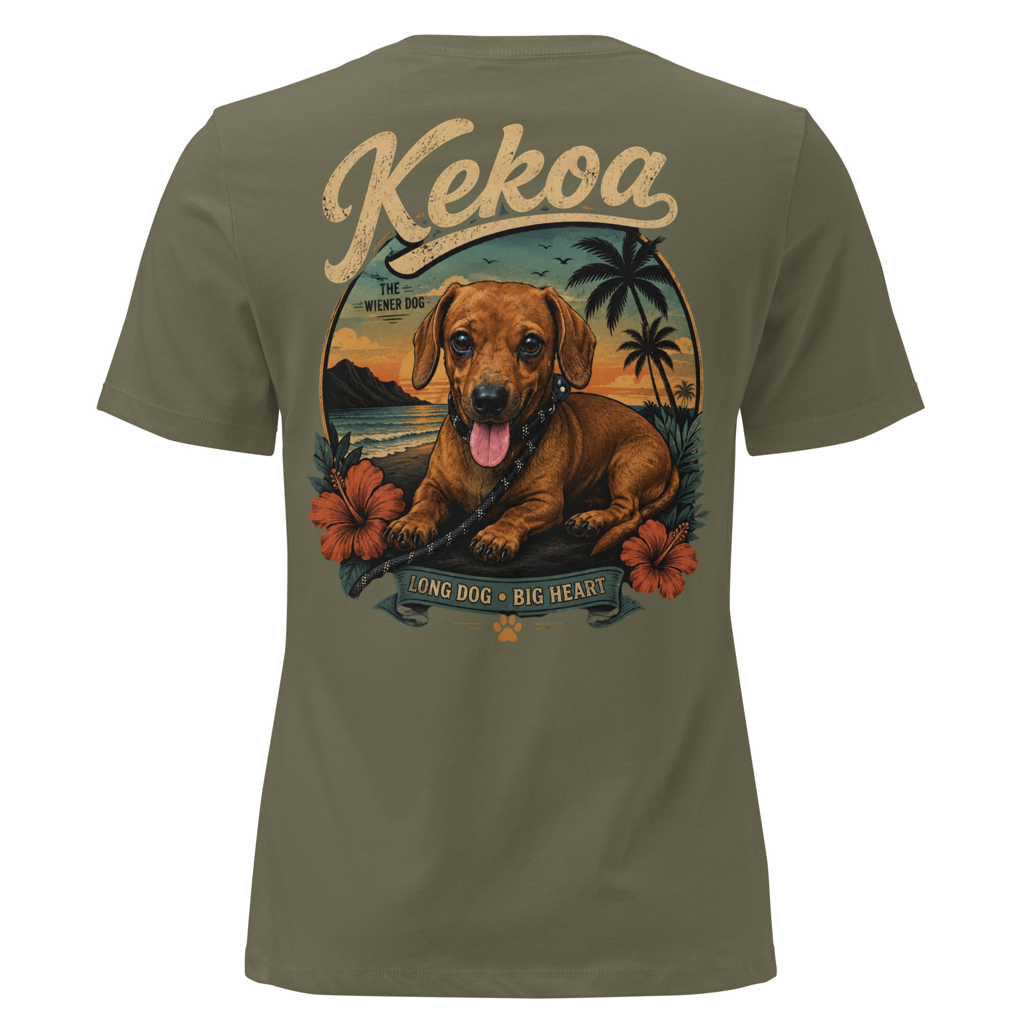 Women’s Kekoa the Wiener Dog Relaxed T-Shirt | Soft Cotton Tee - Image 11