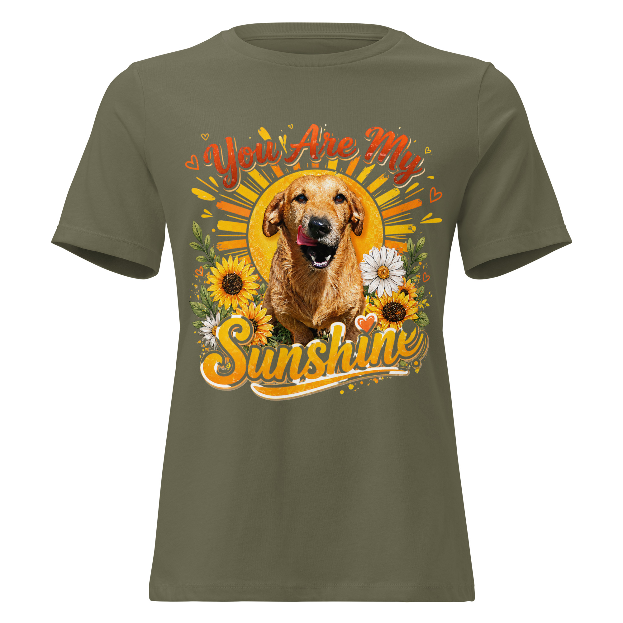 Women's You Are My Sunshine Short Sleeve T-shirt ft Makoa the Wiener Dog - Image 5