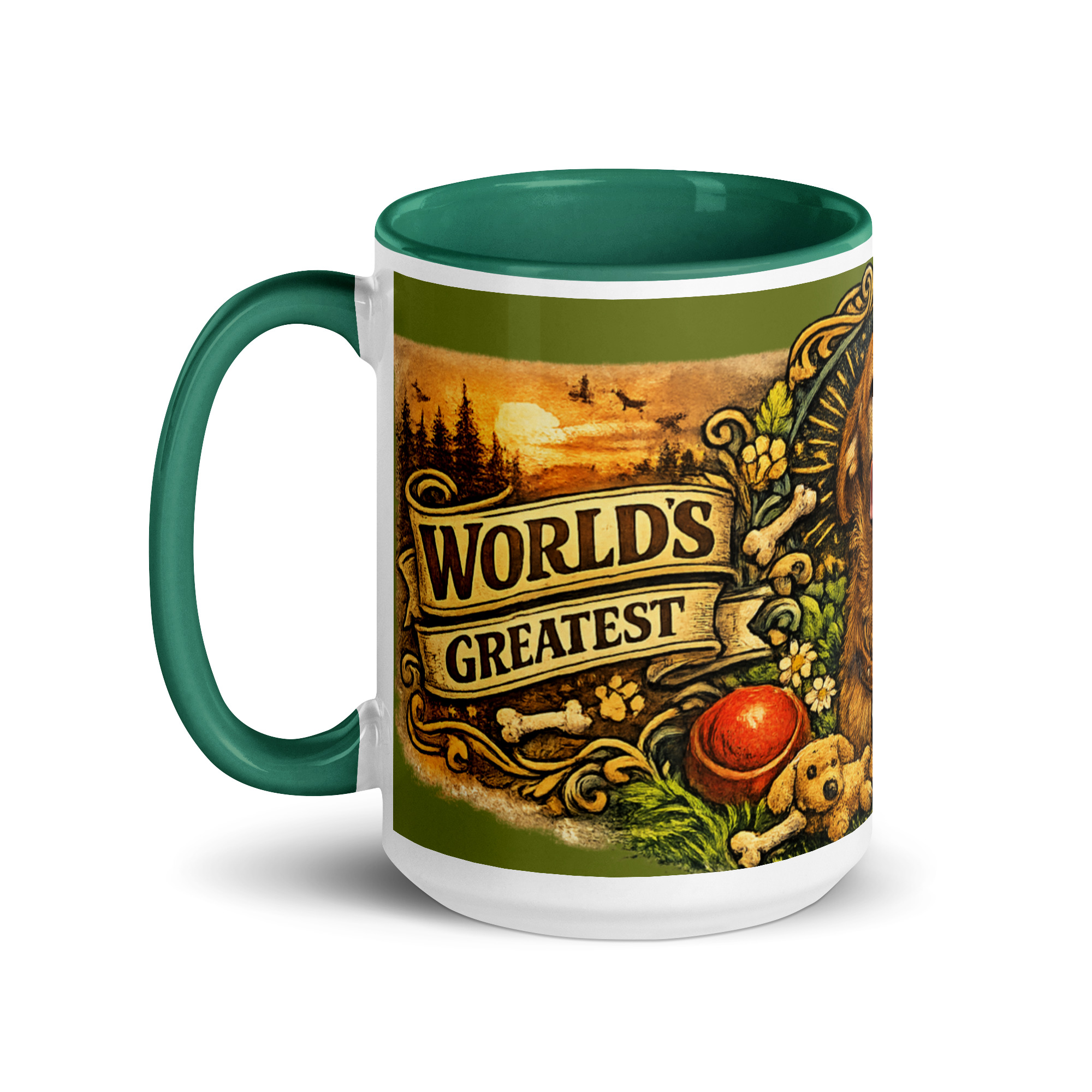 World’s Greatest Dachshund Dad 15oz Ceramic Coffee Mug - Image 2