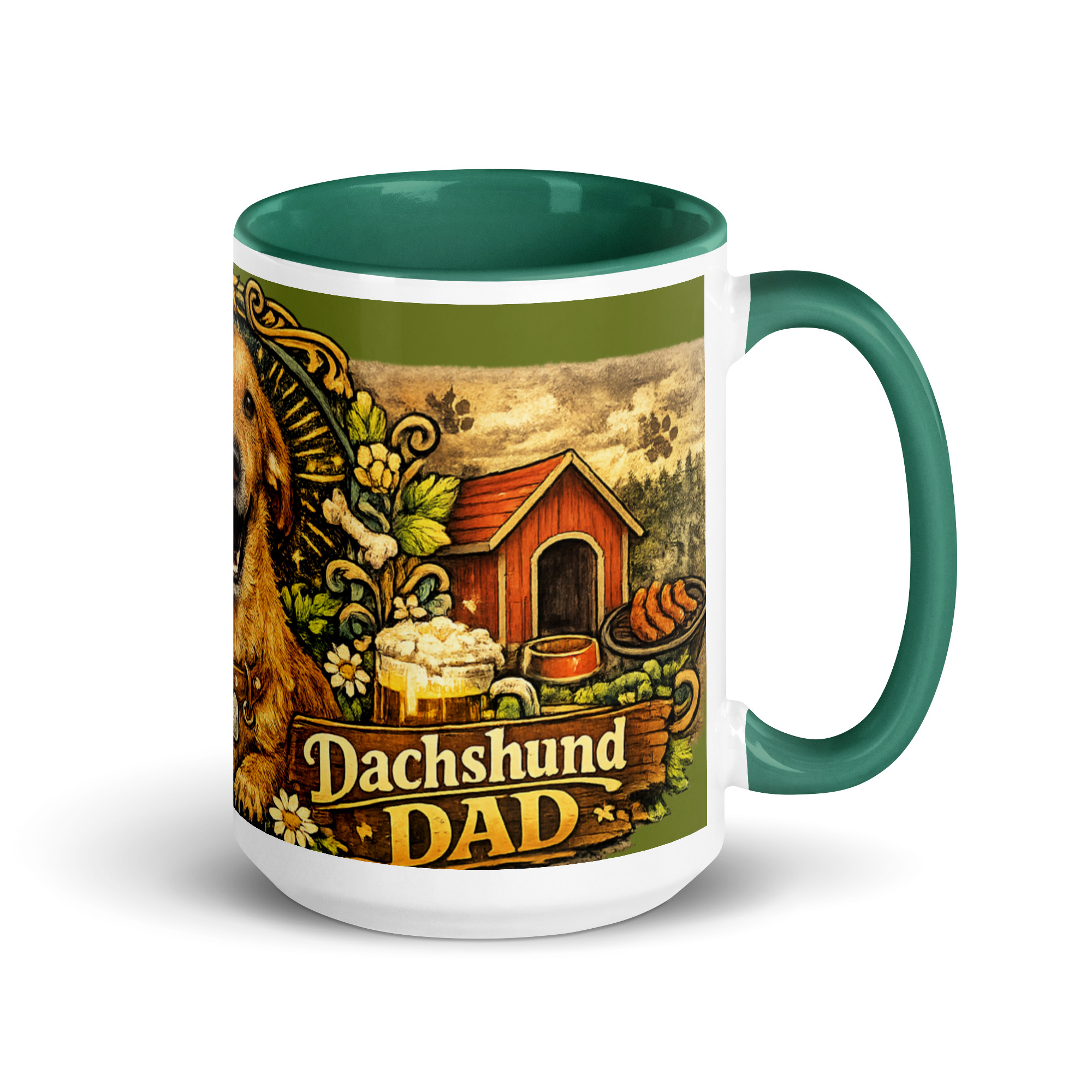 World’s Greatest Dachshund Dad 15oz Ceramic Coffee Mug - Image 3