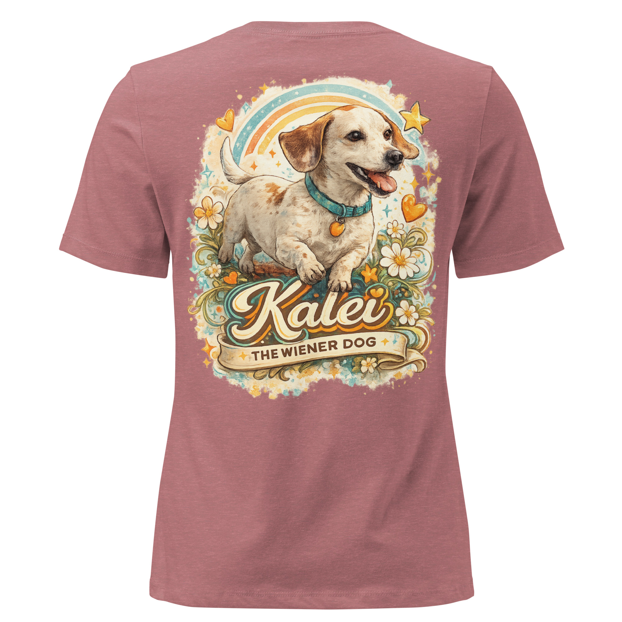 Women’s Kalei The Wiener Dog Relaxed T-Shirt - Image 17