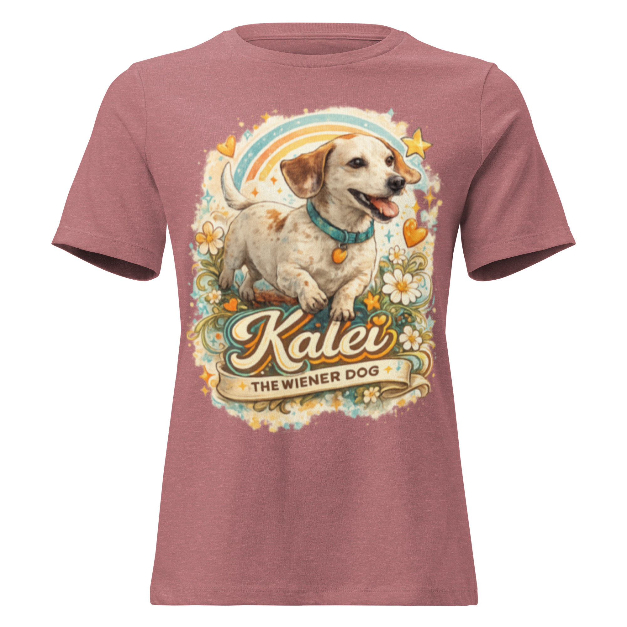 Women’s Kalei The Wiener Dog Relaxed T-Shirt - Image 6