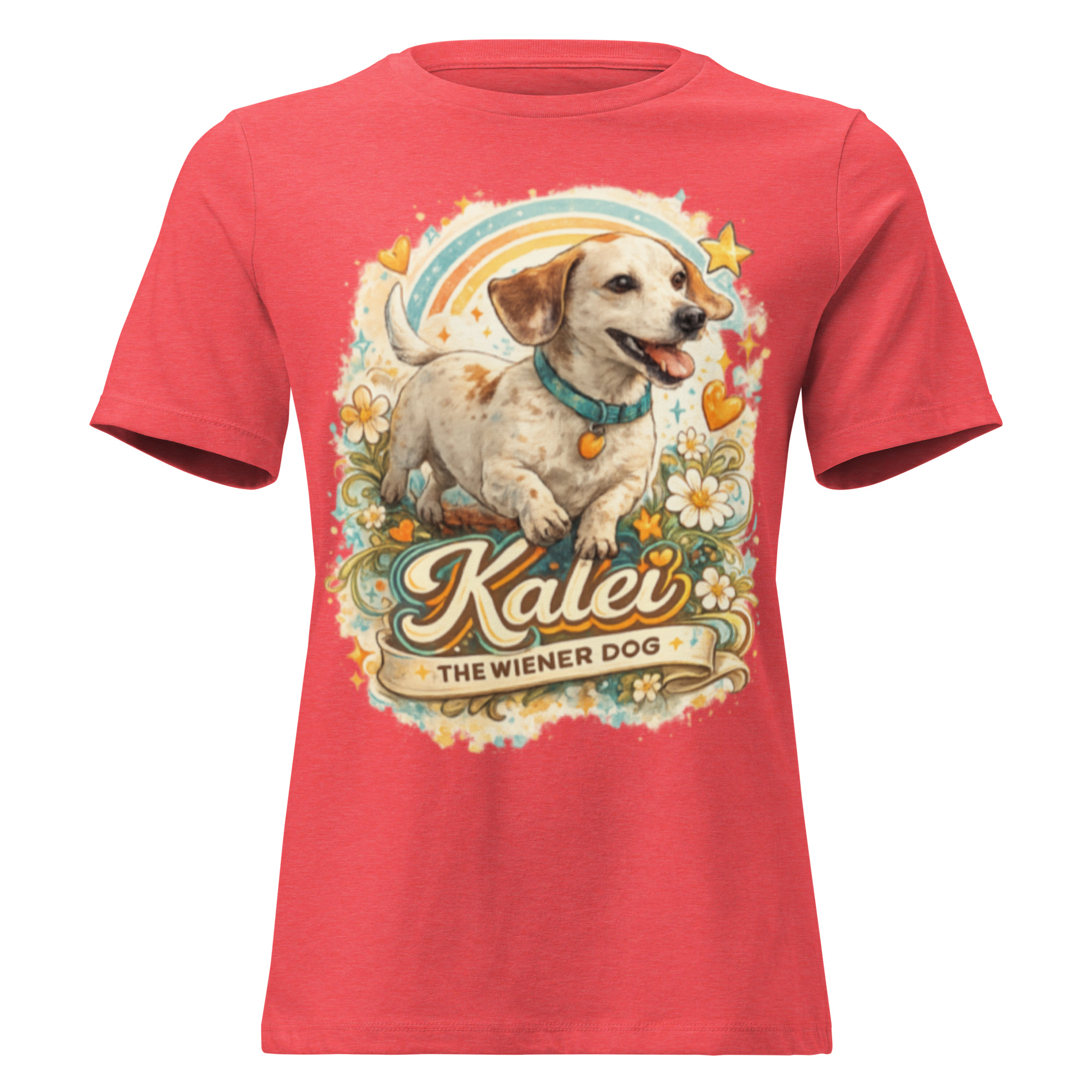Women’s Kalei The Wiener Dog Relaxed T-Shirt - Image 4