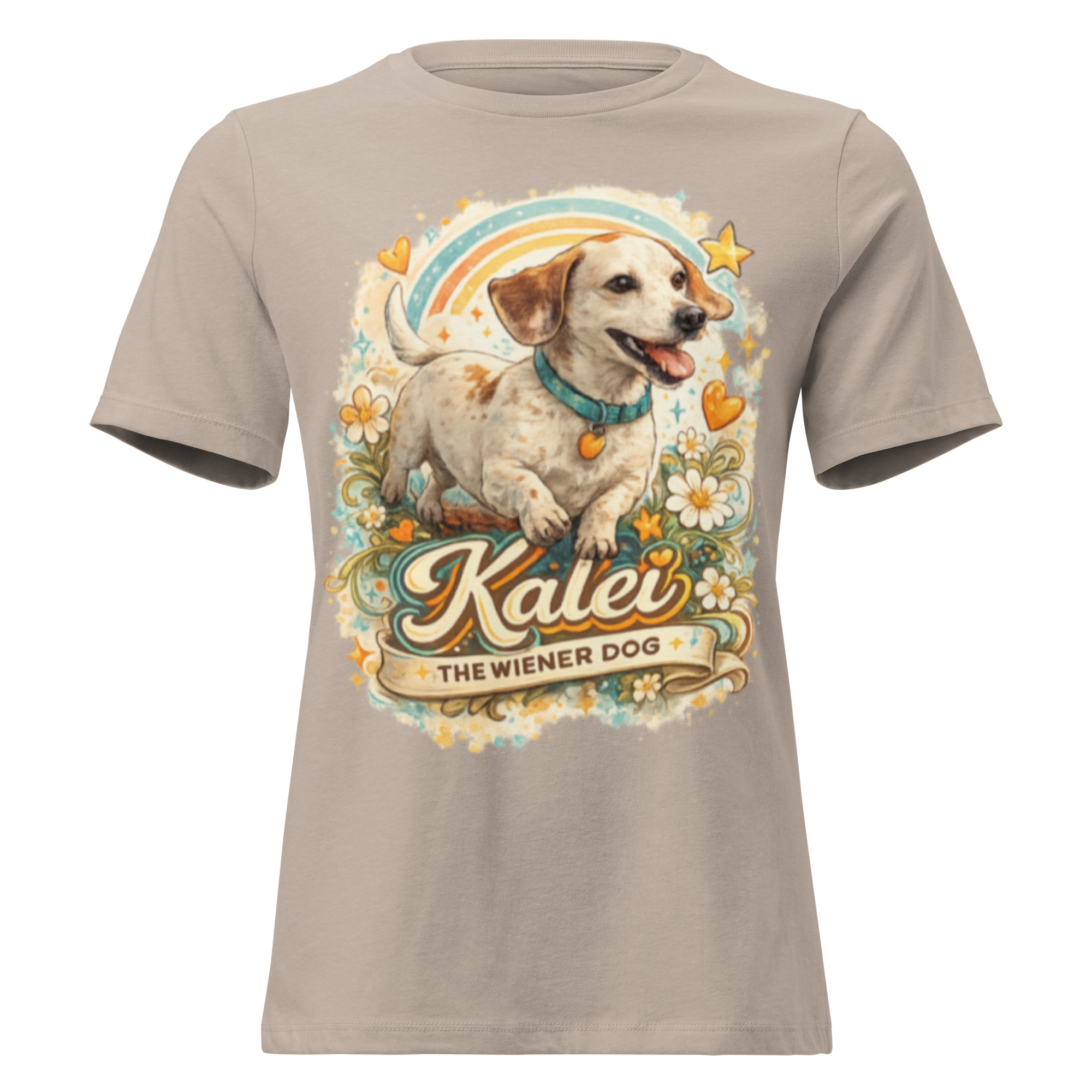 Women’s Kalei The Wiener Dog Relaxed T-Shirt - Image 9