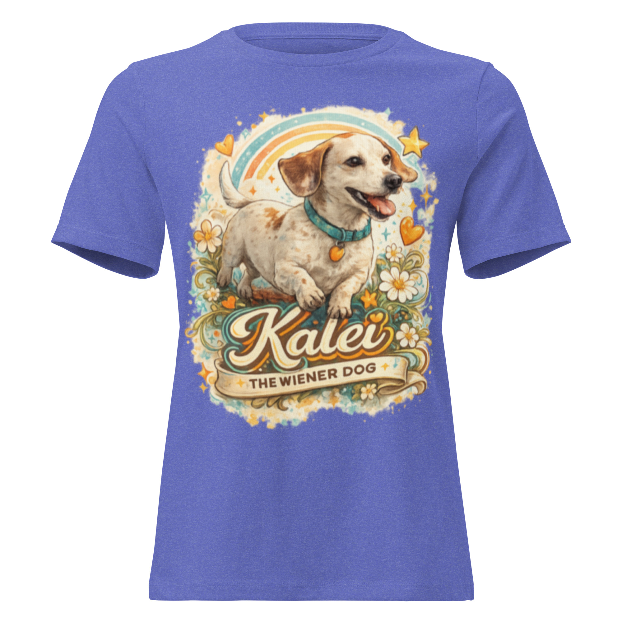 Women’s Kalei The Wiener Dog Relaxed T-Shirt - Image 3
