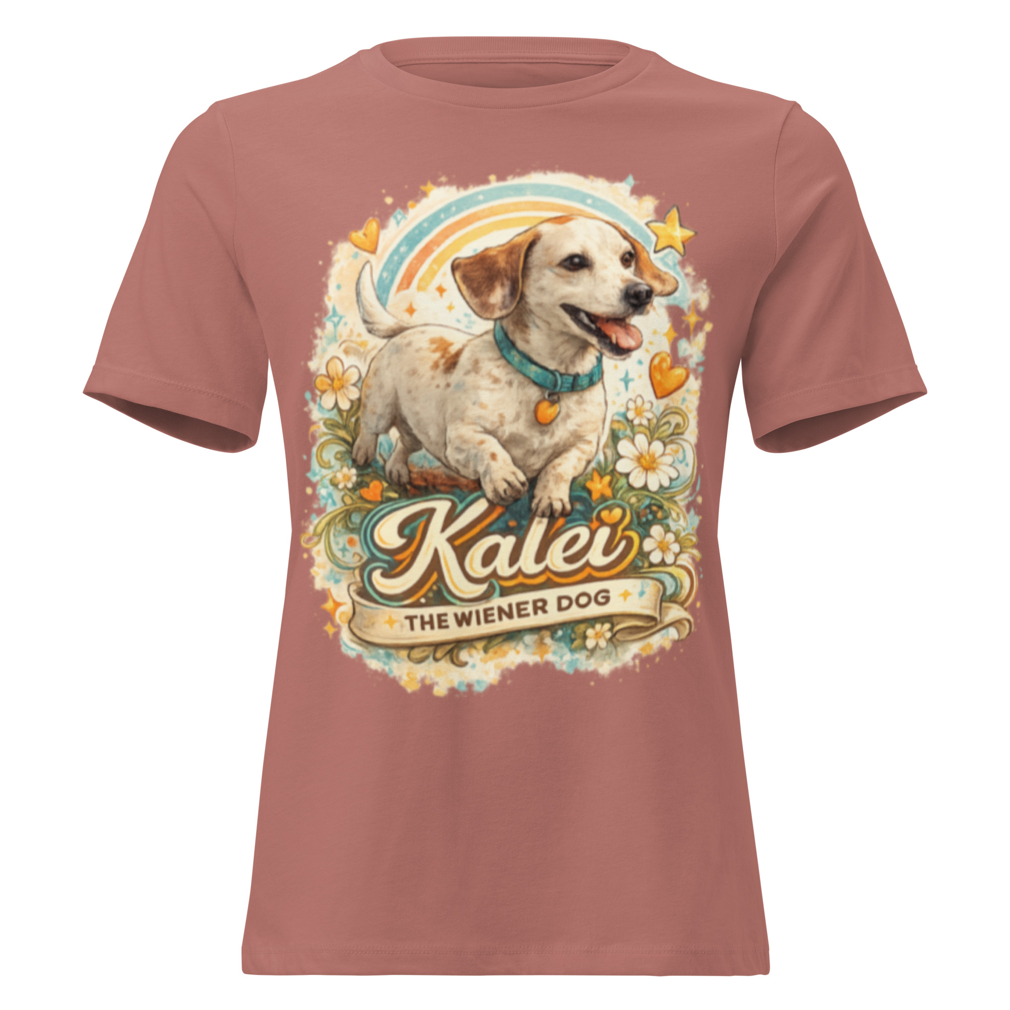 Women’s Kalei The Wiener Dog Relaxed T-Shirt - Image 5
