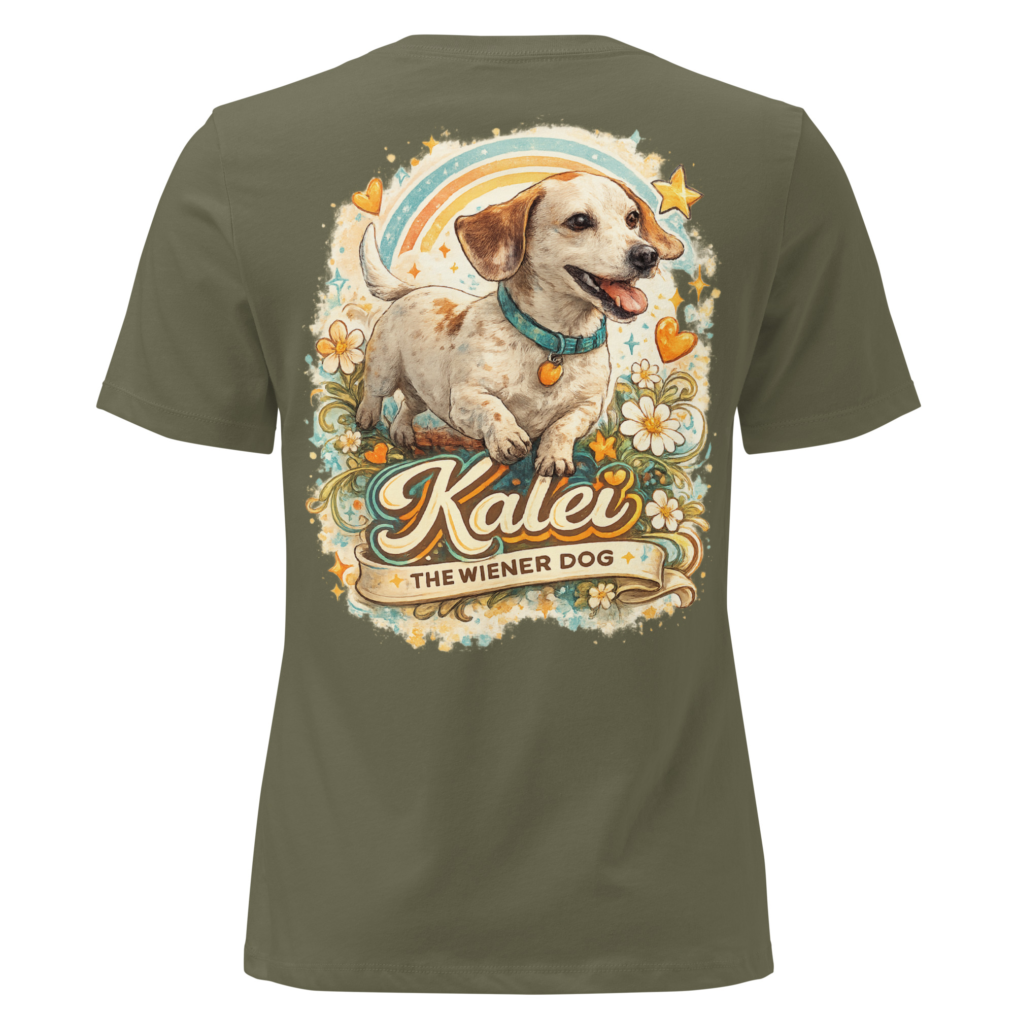 Women’s Kalei The Wiener Dog Relaxed T-Shirt - Image 13