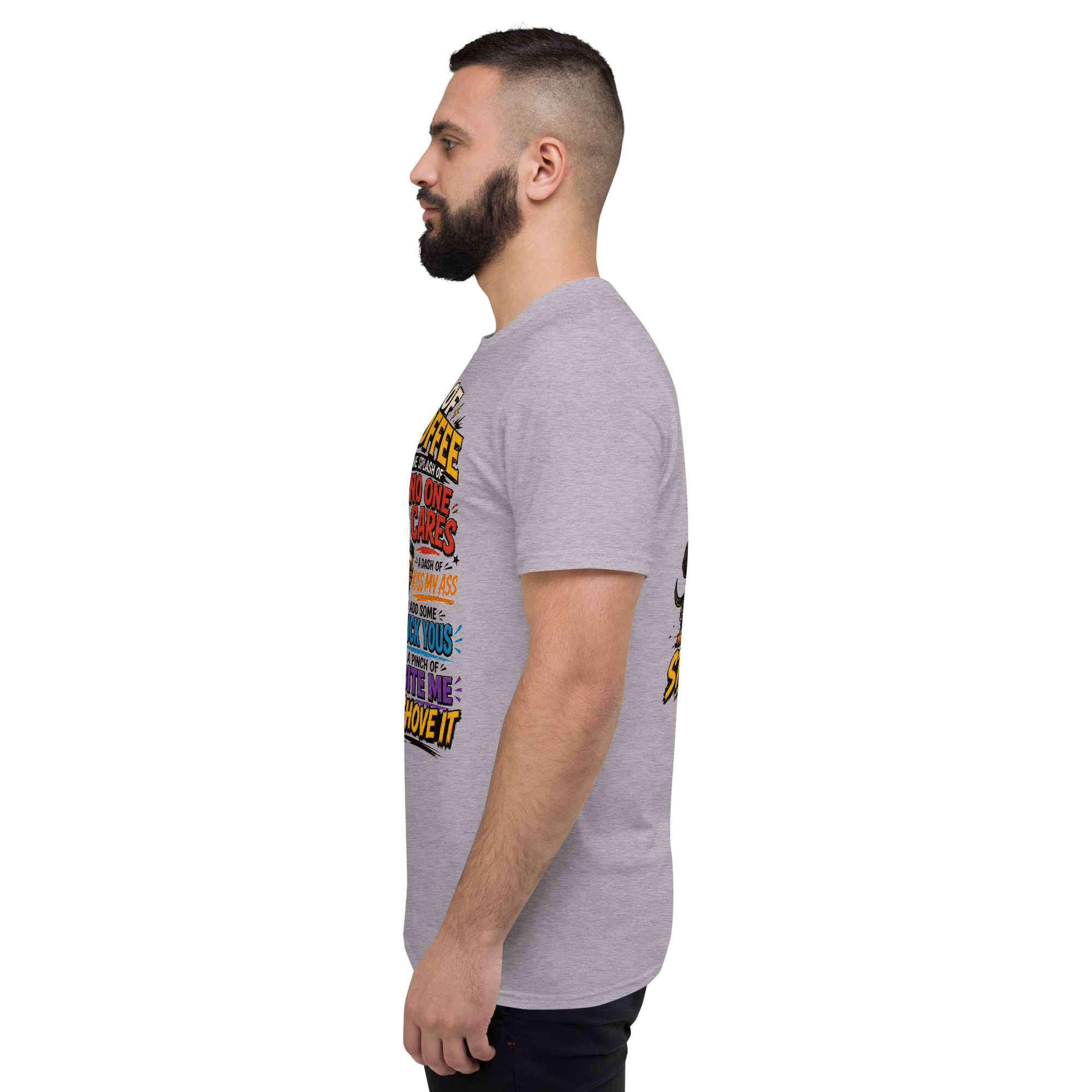 Cup of Fuckoffee Dachshund T-Shirt – Funny Sarcastic Coffee & Wiener Dog Graphic Tee - Image 13